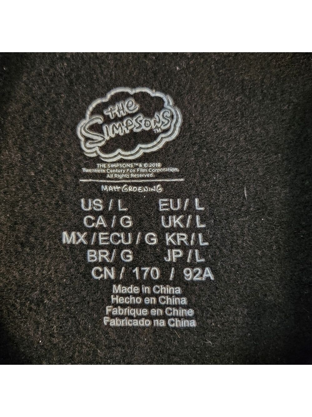 The Simpsons Black Cropped Hoodie - Picture 3 of 7